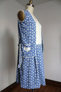 vintage 1920s 30s cotton dress {L}