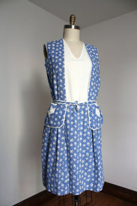 vintage 1920s 30s cotton dress {L}