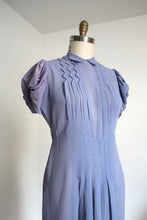 Load image into Gallery viewer, vintage 1930s lilac purple dress {L}