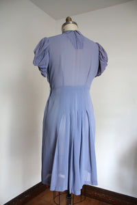 vintage 1930s lilac purple dress {L}