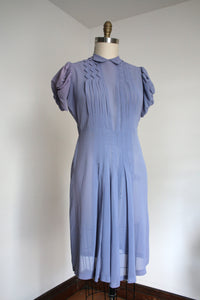 vintage 1930s lilac purple dress {L}