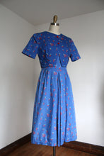 Load image into Gallery viewer, vintage 1950s cherries dress set {s/m}