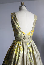 Load image into Gallery viewer, vintage 1950s floral dress {xs}