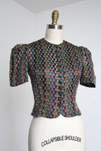 Load image into Gallery viewer, vintage 1930s metallic lamé blouse {s}