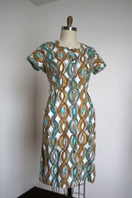 Load image into Gallery viewer, vintage 1950s mid century print dress {L}