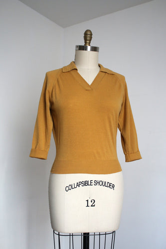vintage 1960s mustard sweater {m-l}