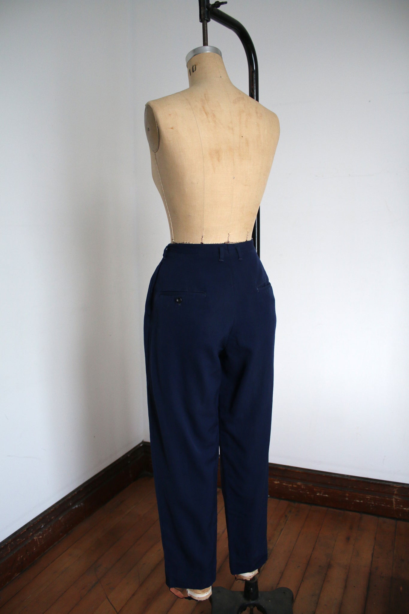vintage 1940s blue trousers {m} – Trunk of Dresses