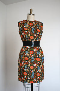 vintage 1960s floral shift dress {L}