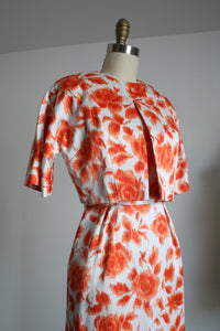 vintage 1960s floral dress set {xxs}