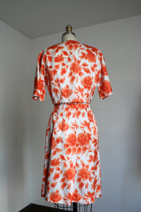 vintage 1960s floral dress set {xxs}