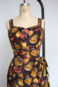 vintage 1950s sarong dress {xs-m}