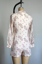 Load image into Gallery viewer, vintage 1960s paisley romper {s}