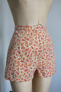 vintage 1960s paisley shorts {m}