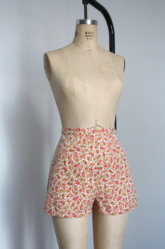 vintage 1960s paisley shorts {m}