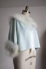 Load image into Gallery viewer, vintage 1960s marabou bed jacket
