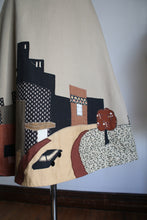 Load image into Gallery viewer, vintage 1970s novelty patchwork wrap skirt {m}