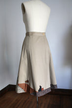 Load image into Gallery viewer, vintage 1970s novelty patchwork wrap skirt {m}