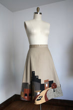Load image into Gallery viewer, vintage 1970s novelty patchwork wrap skirt {m}
