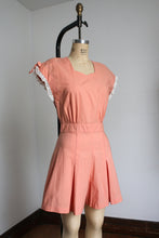 Load image into Gallery viewer, vintage 1940s peach romper playsuit {s/m}