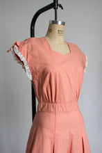 Load image into Gallery viewer, vintage 1940s peach romper playsuit {s/m}