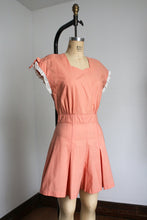 Load image into Gallery viewer, vintage 1940s peach romper playsuit {s/m}