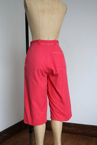 vintage 1950s coral pink short pants {s}