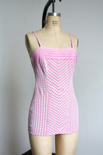 Load image into Gallery viewer, vintage 1950s pink gingham swimsuit {s-m}