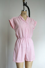 Load image into Gallery viewer, vintage 1980s pink striped romper {xs-s}