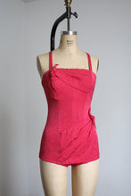 Load image into Gallery viewer, vintage 1950s pink swimsuit {s}