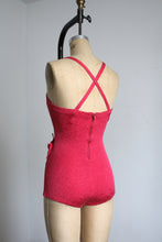 Load image into Gallery viewer, vintage 1950s pink swimsuit {s}