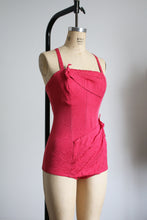 Load image into Gallery viewer, vintage 1950s pink swimsuit {s}