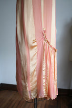 Load image into Gallery viewer, vintage 1920s pink striped dress {m}