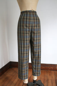 vintage 1960s plaid pants {m}