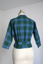 Load image into Gallery viewer, vintage 1950s plaid jacket {m}