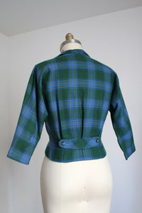 vintage 1950s plaid jacket {m}