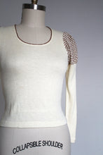 Load image into Gallery viewer, vintage 1970s puff sleeve blouse {xs-s}