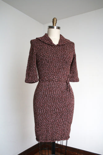 vintage 1950s knit sweater dress {xs-m}