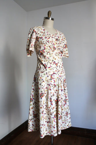 vintage 1930s floral dress {L}
