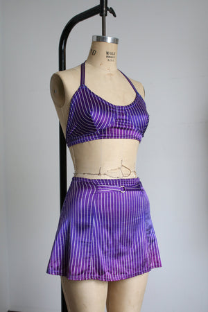 vintage 1940s purple striped bikini {s}