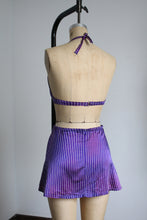 Load image into Gallery viewer, vintage 1940s purple striped bikini {s}