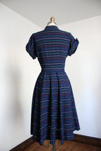 Load image into Gallery viewer, vintage 1940s 50s rainbow dress {xs}