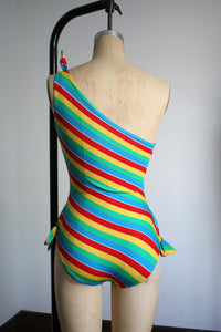 vintage 1970s rainbow swimsuit {xs}