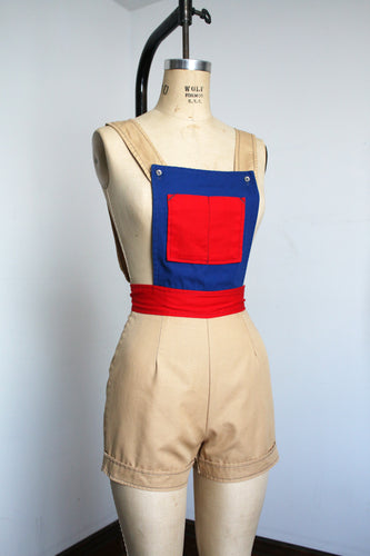 vintage 1960s overall romper {xs}