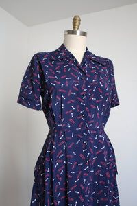 vintage 1940s rayon dress {m} AS-IS