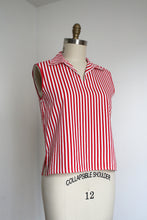 Load image into Gallery viewer, vintage 1950s striped top {m}