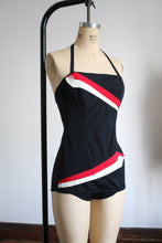 Load image into Gallery viewer, vintage 1950s color block swimsuit {s}