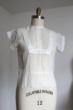 Load image into Gallery viewer, vintage 1950s sheer top {m}