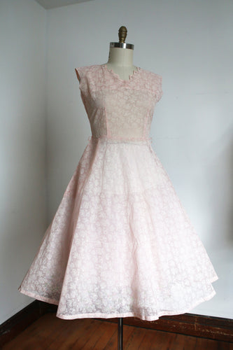 vintage 1950s sheer dress {m}