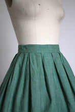 Load image into Gallery viewer, vintage 1950s green skirt {xs}