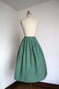 vintage 1950s green skirt {xs}